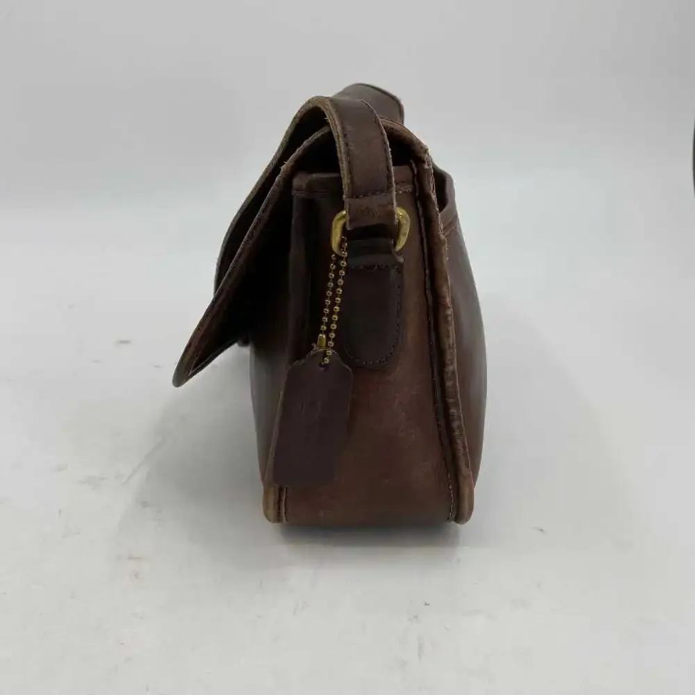 Coach Brown Leather Crossbody Bag | Vintage City Purse OS